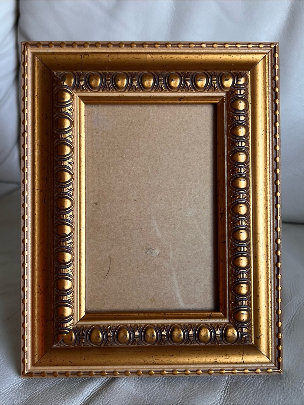 Ornate Gold Decorative Wood Tabletop Picture Frame Antique Style